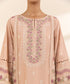 Women's Unstitched Textured Lawn Embroidered Pink 3 Piece Suit